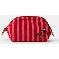 Accessorize Stripe Embellished Pouch - Pink