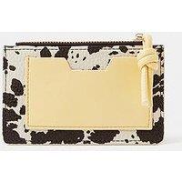 Accessorize Cow Print Cardholder - Multi