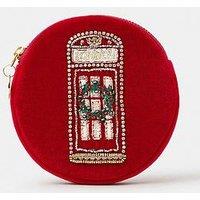 Accessorize Christmas Telephone Box Coin Purse - Red