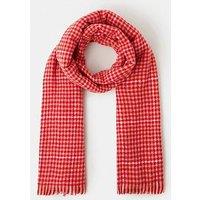 Accessorize Houndstooth Blanket Scarf - Red