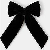 Accessorize Velvet Bow - Black