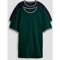 The Very Collection Pure Cotton Tipped 2 Pack T-Shirts - Multi