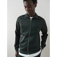 The Very Collection Zip Up Funnel Neck Track Jacket - Green