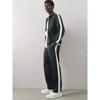 The Very Collection Tapered Side Stripe Joggers - Green