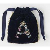 Accessorize Initial Drawstring Bag - Multi