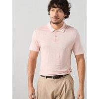 The Very Collection Linen Blend Polo Shirt - Pink