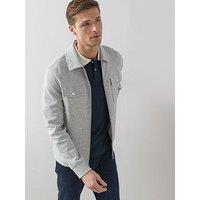 The Very Collection Cotton Rich Jersey Zip Through Jacket - Grey