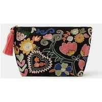 Accessorize Large Embroidered Pouch - Multi