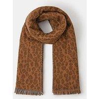Accessorize Leopard Check Reversible Blanket Scarf - Multi