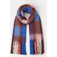Accessorize Purple Check Superfluffy Scarf - Purple