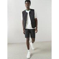 The Very Collection Tech Double Pocket Cargo Shorts - Black