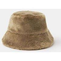 Accessorize Faux Fur Hat - Brown