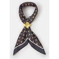 Accessorize Flower Ring Satin Square - Black