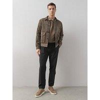 The Very Collection Turn Up Pleated Trouser - Black