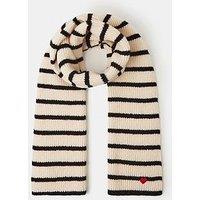 Accessorize Stripe Heart Rib Knit Scarf - Multi
