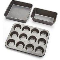 Morphy Richards Muffin Tin, Square Cake Tin And 2Lb Loaf Tin