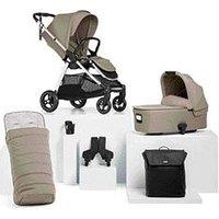 Mamas & Papas Essential Kit - Flip Xt3 Sage Grey (Inc Pushchair, Carrycot, Adaptors, Cupholder, Bag, Footmuff)
