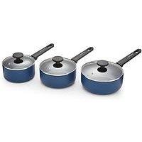 Morphy Richards 3Pc Aluminium Saucepan Set Blue