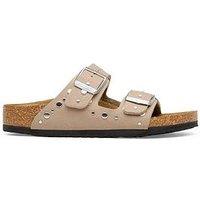 Birkenstock Arizona Rivet Sandal - Soft Gray Taupe
