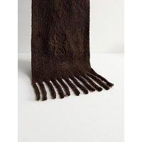 New Look Fridge Embroidered Scarf - Brown