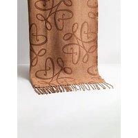 New Look Logo Monogram Scarf - Brown