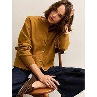 New Look Crew Neck Knit Cardigan - Dark Yellow