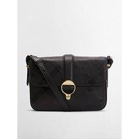 Barbour Rosa Deboss Leather Crossbody Bag - Black