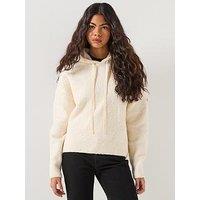 Barbour International Katya Knitted Hoodie- White