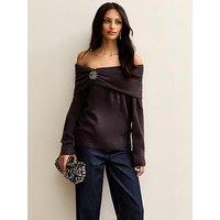 New Look Light Purple Off The Shoulder Jumper