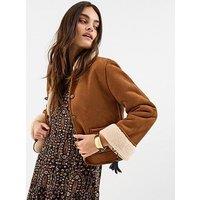 Accessorize Suede Jacket - Brown