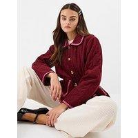 Accessorize Cord Jacket - Red