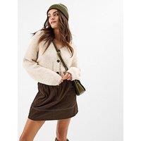 Accessorize Cord Mini Skirt - Brown