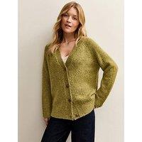 New Look Light Khaki Chunky Raglan V Neck Cardigan