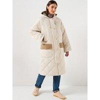 Barbour Braidley Quilted Jacket - White