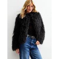 New Look Black Faux Fur Coat