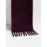 New Look Heavyweight Plain Scarf - Dark Red
