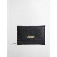 Barbour Rosa Deboss Leather French Purse - Black