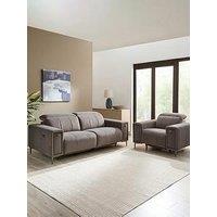 The Very Collection Grove 3 Seater + Armchair Power Fabric Recliner Set (Buy & Save!)