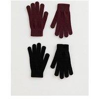 New Look 2 Pack Magic Gloves - Red/Black