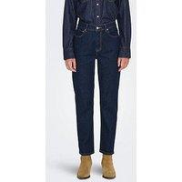 Only Mid Rise Straight Leg Jeans - Blue