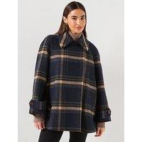 Barbour Tara Wool Coat- Navy