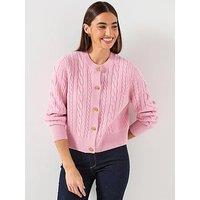 Barbour Elina Knitted Cardigan - Pink