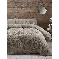 Catherine Lansfield Cuddly Duvet Set - Natural
