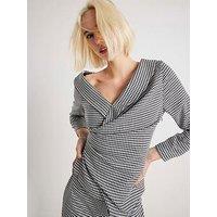 River Island Wrap Asymmetric Top - Print