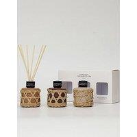 French Connection Bamboo Collection 3 Piece Gift Set: Diffuser 3 X 50Ml