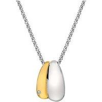 Hot Diamonds Droplet Two Tone Pendant