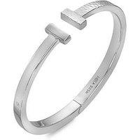 Hot Diamonds Hammered T-Bar Bangle