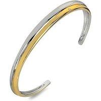Hot Diamonds Droplet Two Tone Bangle