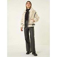 Roman Borg Aviator Coat - Beige