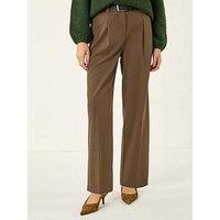 Roman Barrel Tapered Leg Trousers - Brown